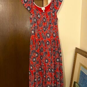 Knox rose Floral Red and Black Maxi Dress